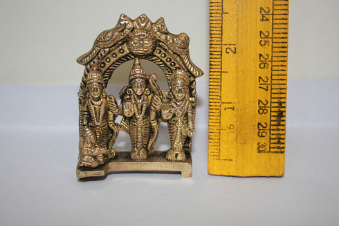 Brass Ram Darbar God Idol Statue 150g